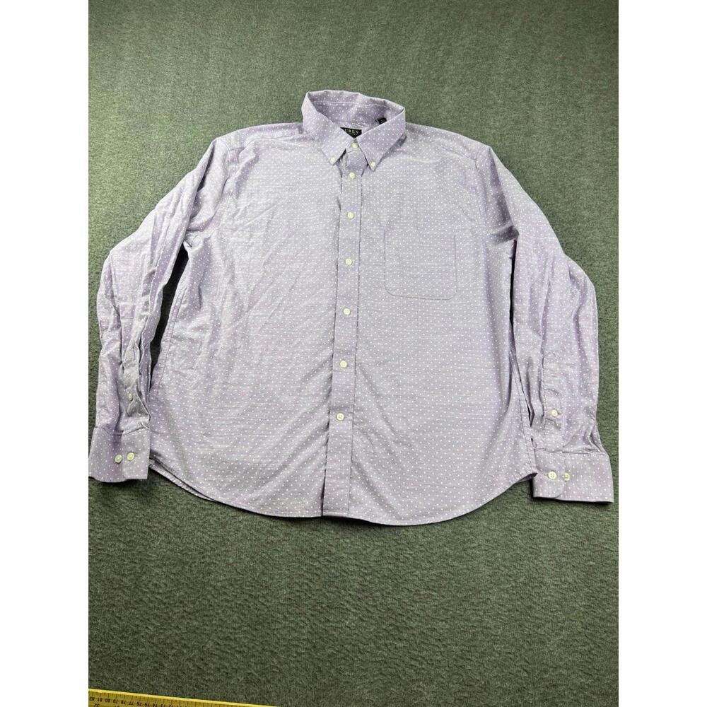 Lauren Ralph Lauren Soft Washed Stretch Regular Fit Men's Dress Shirt Size Large